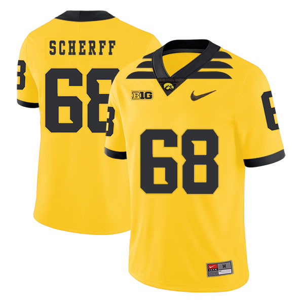 Iowa Hawkeyes 68 Brandon Scherff Yellow College Football Jersey Iowa Hawkeyes 68 Brandon Scherff Yellow College Football Jersey