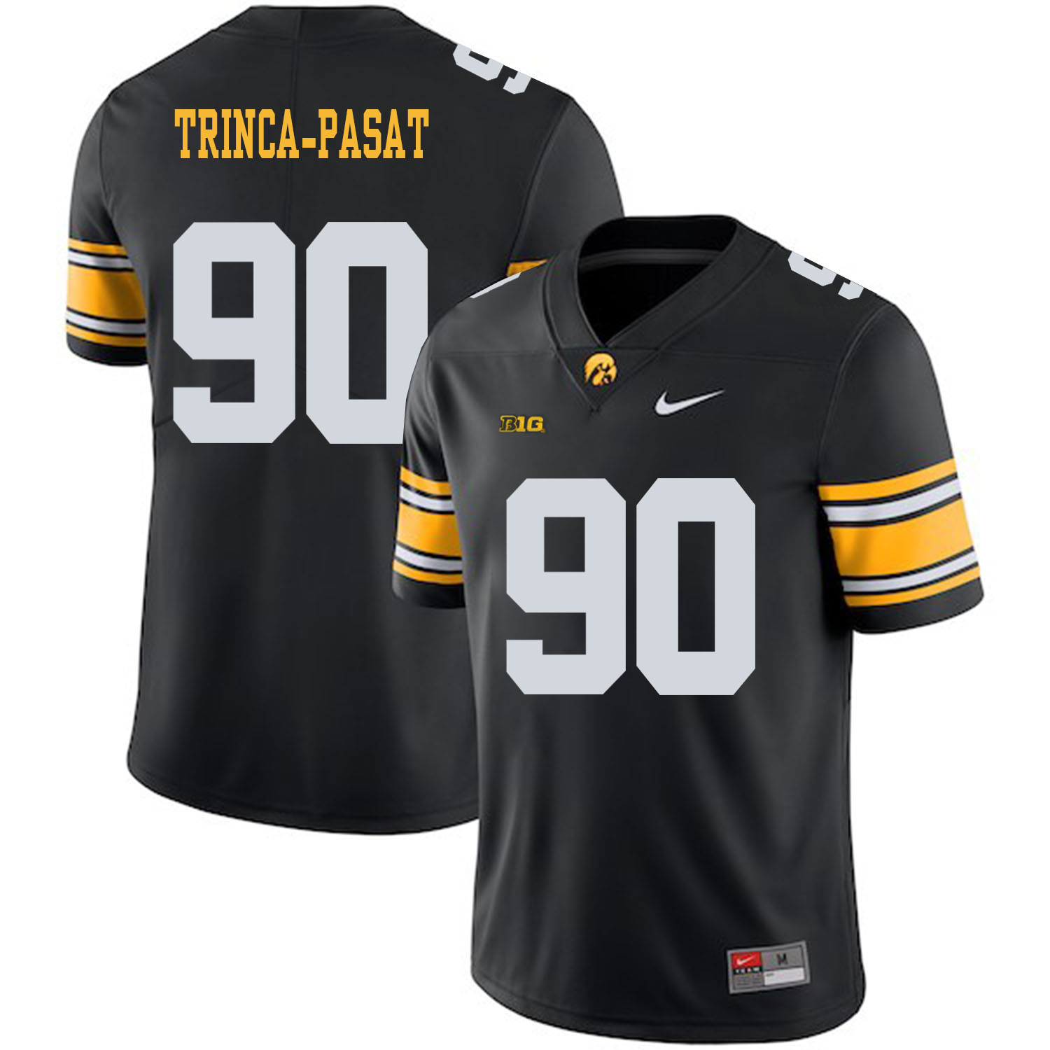 Iowa Hawkeyes 90 Louis Trinca Pasat Black College Football Jersey Iowa Hawkeyes 90 Louis Trinca Pasat Black College Football Jersey