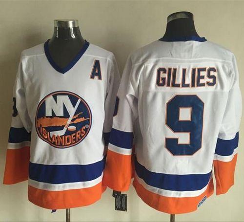 Islanders #9 Clark Gillies White CCM Throwback Stitched NHL Jersey Islanders #9 Clark Gillies White CCM Throwback Stitched NHL Jersey