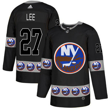 Islanders 27 Anders Lee Black Team Logos Fashion Adidas Jersey Islanders 27 Anders Lee Black Team Logos Fashion Adidas Jersey