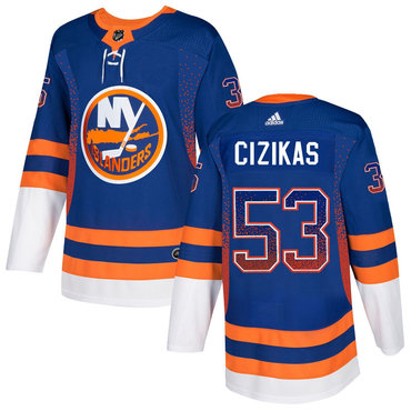 Islanders 53 Casey Cizikas Royal Drift Fashion Adidas Jersey
