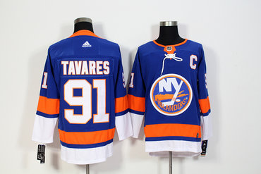Islanders 91 John Tavares Blue Adidas Jersey