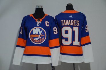 Islanders 91 John Tavares Blue Women Adidas Jersey Islanders 91 John Tavares Blue Women Adidas Jersey