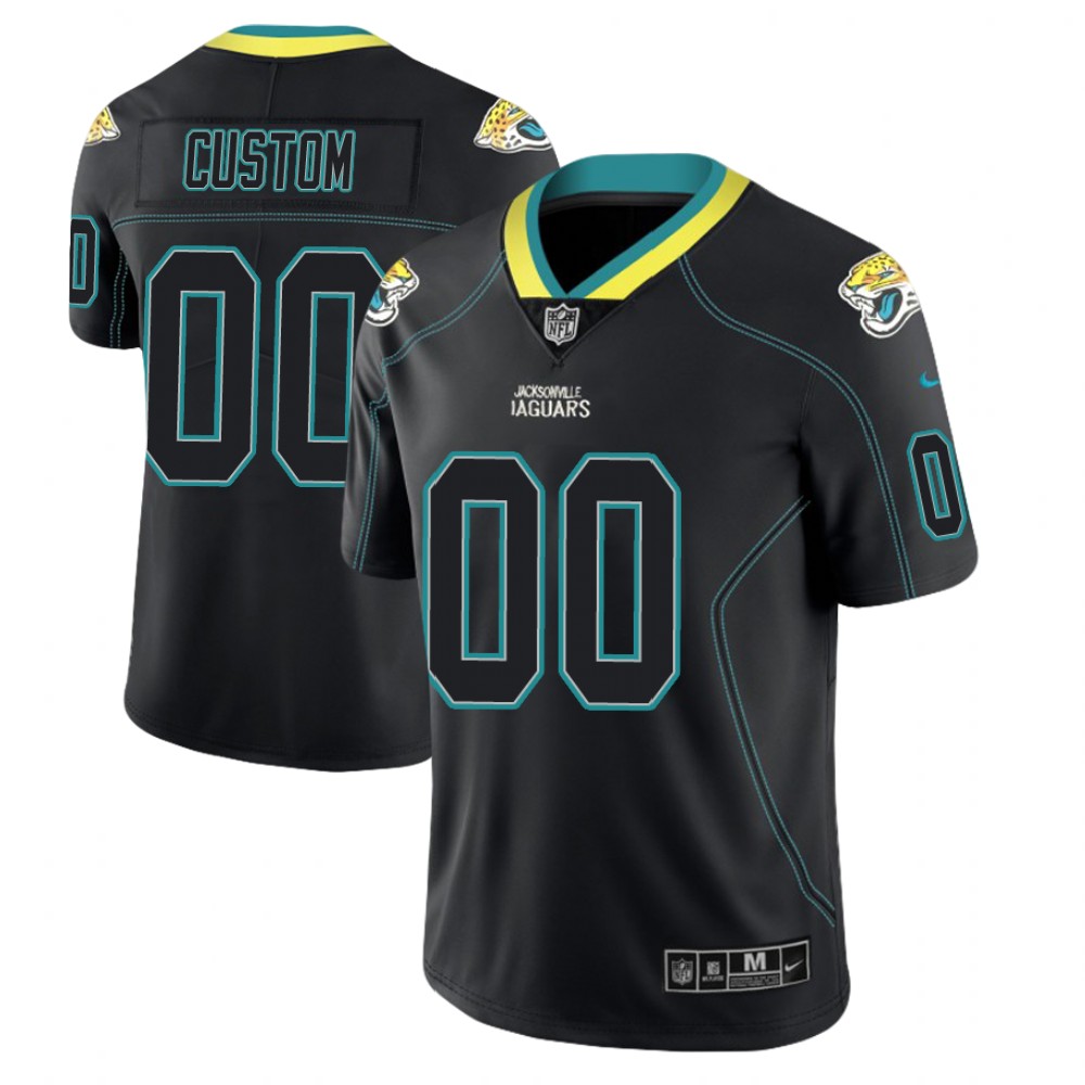 Jacksonville Jaguars Custom 2018 Lights Out Color Rush Limited Black Jersey Jacksonville Jaguars Custom 2018 Lights Out Color Rush Limited Black Jersey