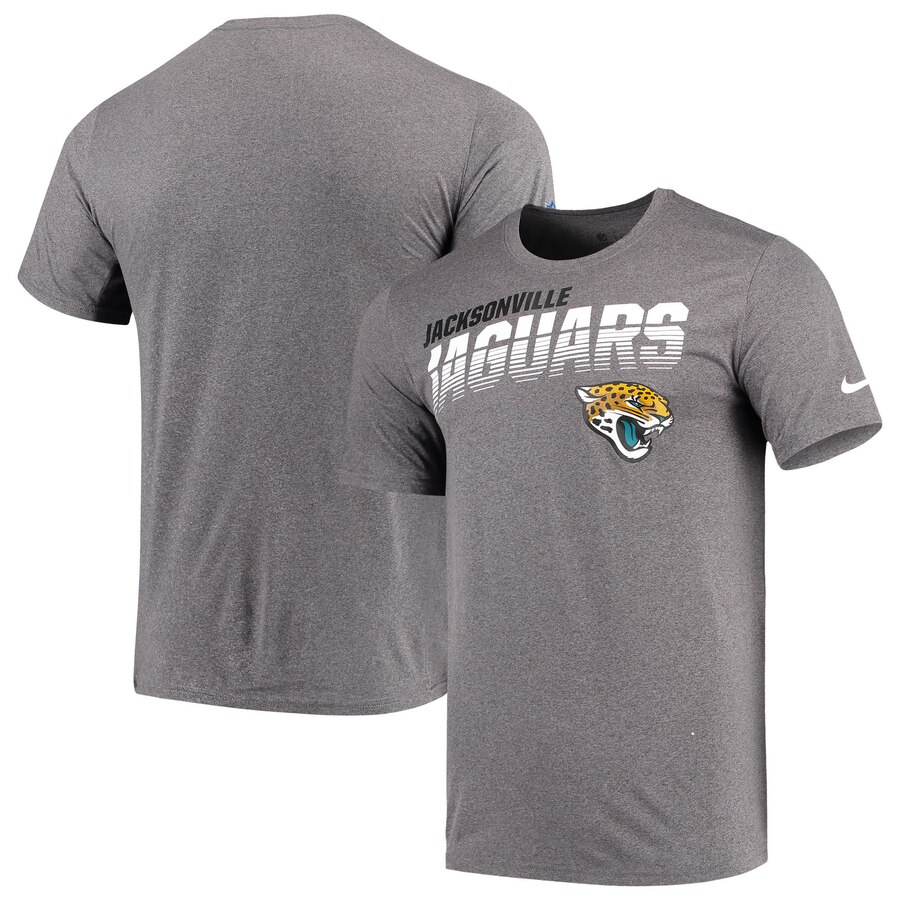 Jacksonville Jaguars Nike Sideline Line Of Scrimmage Legend Performance T-Shirt Heathered Gray Jacksonville Jaguars Nike Sideline Line Of Scrimmage Legend Performance T-Shirt Heathered Gray