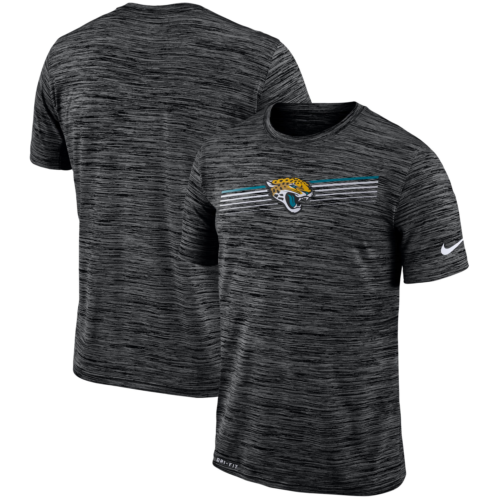 Jacksonville Jaguars Nike Sideline Velocity Performance T-Shirt Heathered Black Jacksonville Jaguars Nike Sideline Velocity Performance T-Shirt Heathered Black