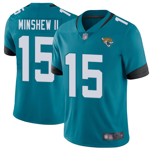 Jaguars #15 Gardner Minshew II Teal Green Alternate Men's Stitched Football Vapor Untouchable Limited Jersey Jaguars #15 Gardner Minshew II Teal Green Alternate Men's Stitched Football Vapor Untouchable Limited Jersey