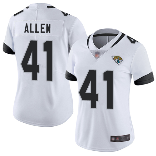 Jaguars #41 Josh Allen White Women's Stitched Football Vapor Untouchable Limited Jersey Jaguars #41 Josh Allen White Women's Stitched Football Vapor Untouchable Limited Jersey