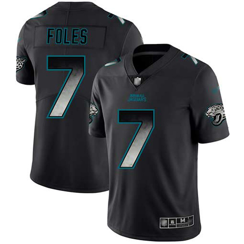 Jaguars #7 Nick Foles Black Men's Stitched Football Vapor Untouchable Limited Smoke Fashion Jersey Jaguars #7 Nick Foles Black Men's Stitched Football Vapor Untouchable Limited Smoke Fashion Jersey