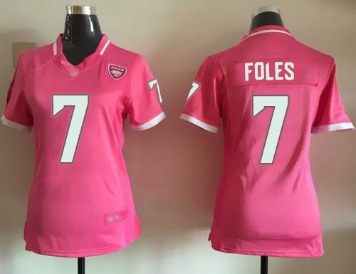 Jaguars #7 Nick Foles Pink Women's Stitched Football Elite Bubble Gum Jersey Jaguars #7 Nick Foles Pink Women's Stitched Football Elite Bubble Gum Jersey