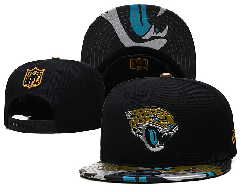 Jaguars Black Snapback Hat--YD