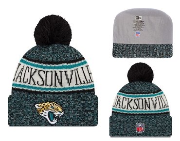 Jaguars Fresh Logo Green Knit Hat YD