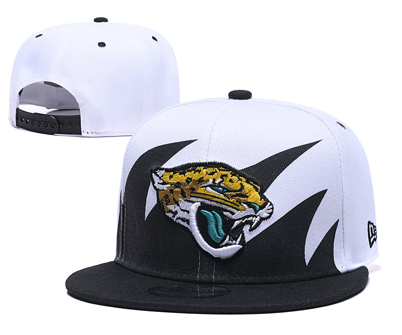 Jaguars Fresh Logo White Black Adjustable Hat GS