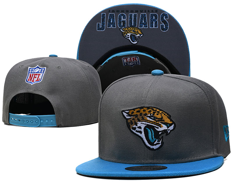 Jaguars Gray Snapback Hat --TX