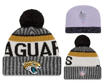 Jaguars Team Logo Black Knit Hat YD