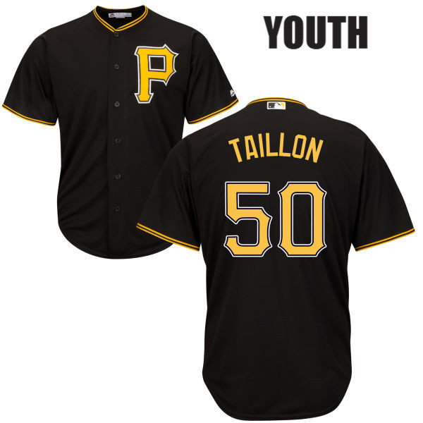 Jameson Taillon Majestic Youth Black Authentic Cool Base Alternate no. 50 Pittsburgh Pirates Baseball Jersey Jameson Taillon Majestic Youth Black Authentic Cool Base Alternate no. 50 Pittsburgh Pirates Baseball Jersey