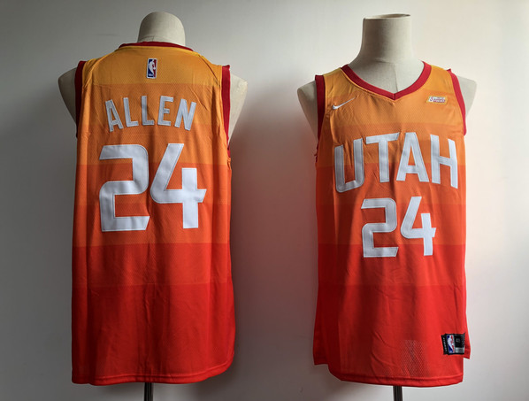 Jazz 24 Grayson Allen Orange 2018-19 City Edition Nike Swingman Jersey Jazz 24 Grayson Allen Orange 2018-19 City Edition Nike Swingman Jersey