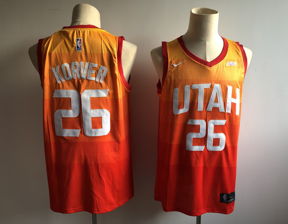Jazz 25 Kyle Korver Orange 2018-19 City Edition Nike Swingman Jersey Jazz 25 Kyle Korver Orange 2018-19 City Edition Nike Swingman Jersey