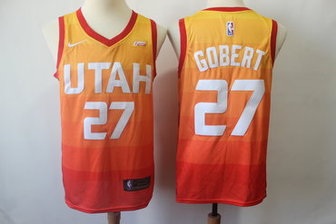 Jazz 27 Rudy Gobert Orange City Edition Nike Swingman Jersey Jazz 27 Rudy Gobert Orange City Edition Nike Swingman Jersey