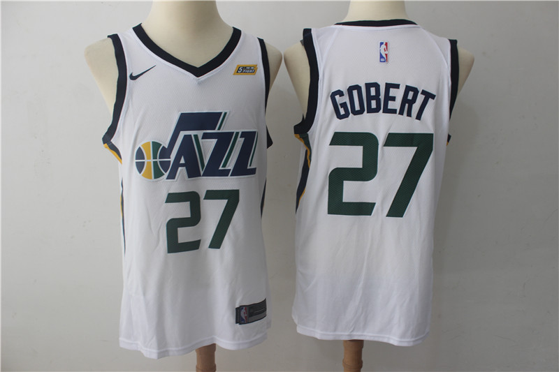 Jazz 27 Rudy Gobert White Nike Swingman Jersey Jazz 27 Rudy Gobert White Nike Swingman Jersey