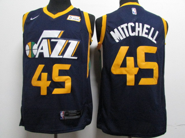 Jazz 45 Donovan Mitchell Navy Nike Swingman Jersey Jazz 45 Donovan Mitchell Navy Nike Swingman Jersey