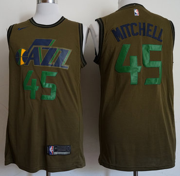 Jazz 45 Donovan Mitchell Olive Nike Swingman Jersey Jazz 45 Donovan Mitchell Olive Nike Swingman Jersey