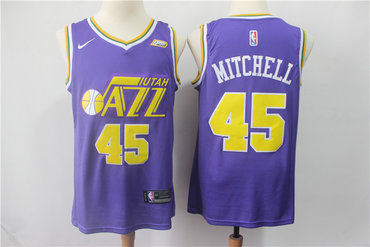 Jazz 45 Donovan Mitchell Purple Nike Swingman Jersey Jazz 45 Donovan Mitchell Purple Nike Swingman Jersey