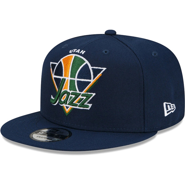 Jazz Navy Snapback Hat --TX