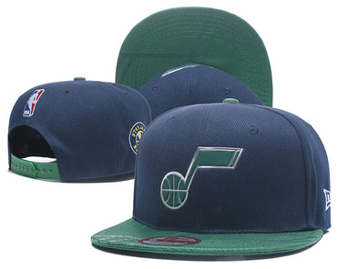 Jazz Team Logo Navy Adjustable Hat YD