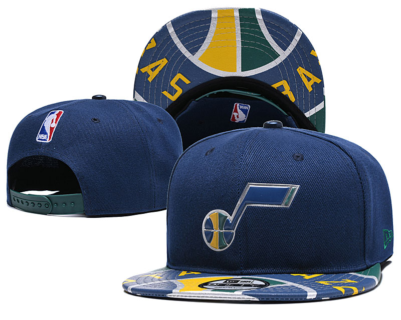 Jazz Team Logo Navy Adjustable Hat YD