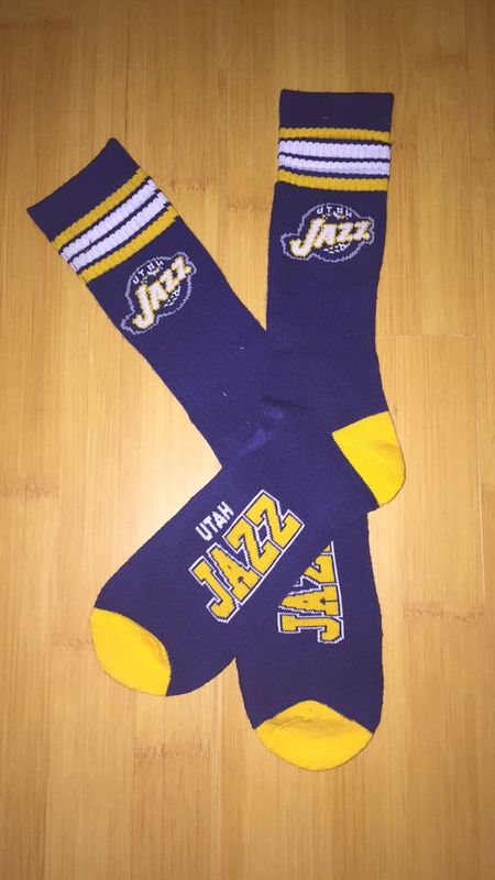 Jazz Team Logo Purple NBA Socks Jazz Team Logo Purple NBA Socks