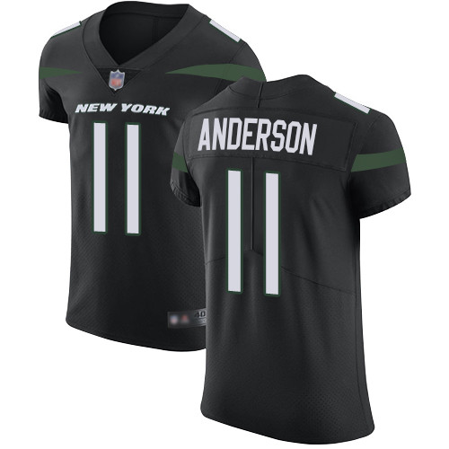 Jets #11 Robby Anderson Black Alternate Men's Stitched Football Vapor Untouchable Elite JerseyV Jets #11 Robby Anderson Black Alternate Men's Stitched Football Vapor Untouchable Elite JerseyV