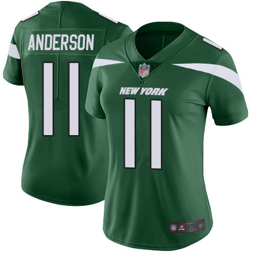 Jets #11 Robby Anderson Green Team Color Women's Stitched Football Vapor Untouchable Limited Jersey Jets #11 Robby Anderson Green Team Color Women's Stitched Football Vapor Untouchable Limited Jersey