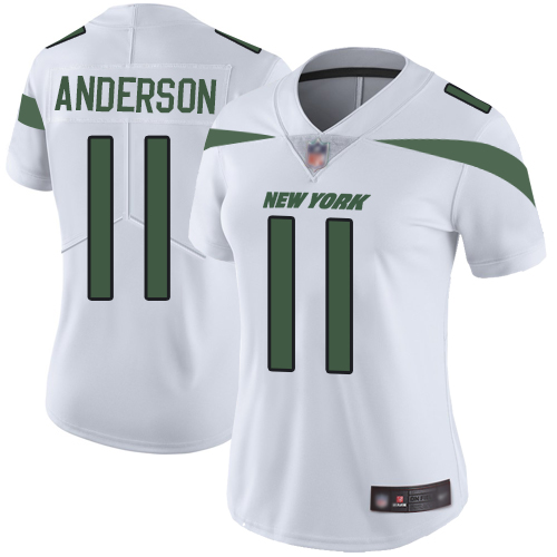 Jets #11 Robby Anderson White Women's Stitched Football Vapor Untouchable Limited Jersey Jets #11 Robby Anderson White Women's Stitched Football Vapor Untouchable Limited Jersey