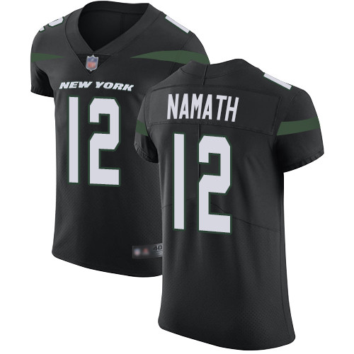 Jets #12 Joe Namath Black Alternate Men's Stitched Football Vapor Untouchable Elite Jersey Jets #12 Joe Namath Black Alternate Men's Stitched Football Vapor Untouchable Elite Jersey