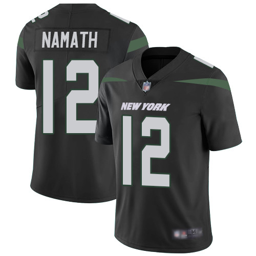Jets #12 Joe Namath Black Alternate Men's Stitched Football Vapor Untouchable Limited Jersey Jets #12 Joe Namath Black Alternate Men's Stitched Football Vapor Untouchable Limited Jersey