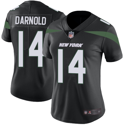 Jets #14 Sam Darnold Black Alternate Women's Stitched Football Vapor Untouchable Limited Jersey Jets #14 Sam Darnold Black Alternate Women's Stitched Football Vapor Untouchable Limited Jersey