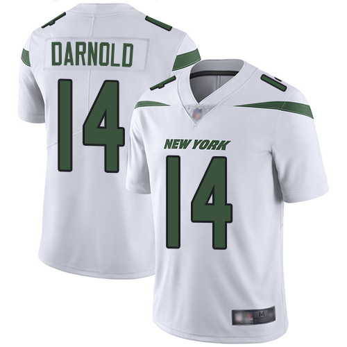 Jets #14 Sam Darnold White Men's Stitched Football Vapor Untouchable Limited Jersey Jets #14 Sam Darnold White Men's Stitched Football Vapor Untouchable Limited Jersey