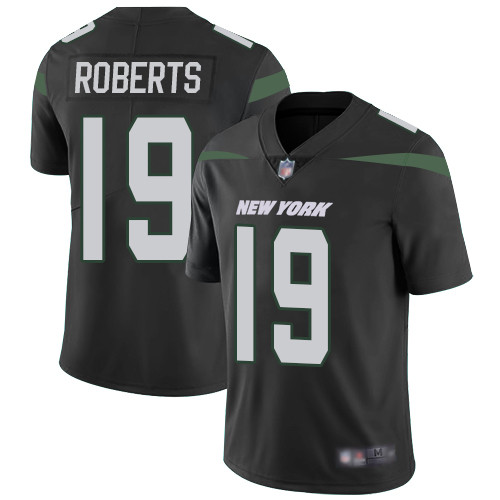 Jets #19 Andre Roberts Black Alternate Men's Stitched Football Vapor Untouchable Limited Jersey Jets #19 Andre Roberts Black Alternate Men's Stitched Football Vapor Untouchable Limited Jersey
