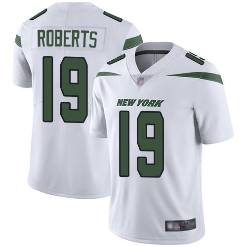 Jets #19 Andre Roberts White Men's Stitched Football Vapor Untouchable Limited Jersey Jets #19 Andre Roberts White Men's Stitched Football Vapor Untouchable Limited Jersey