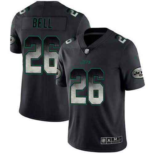 Jets #26 Le'Veon Bell Black Men's Stitched Football Vapor Untouchable Limited Smoke Fashion Jersey Jets #26 Le'Veon Bell Black Men's Stitched Football Vapor Untouchable Limited Smoke Fashion Jersey