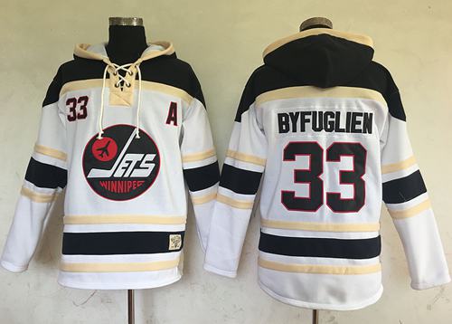 Jets #33 Dustin Byfuglien White Sawyer Hooded Sweatshirt Stitched NHL Jersey Jets #33 Dustin Byfuglien White Sawyer Hooded Sweatshirt Stitched NHL Jersey