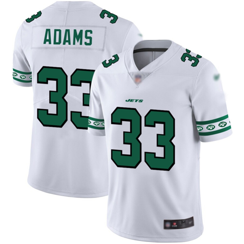 Jets #33 Jamal Adams White Men's Stitched Football Limited Team Logo Fashion Jersey Jets #33 Jamal Adams White Men's Stitched Football Limited Team Logo Fashion Jersey