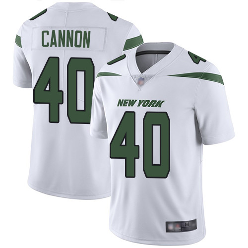 Jets #40 Trenton Cannon White Men's Stitched Football Vapor Untouchable Limited Jersey Jets #40 Trenton Cannon White Men's Stitched Football Vapor Untouchable Limited Jersey