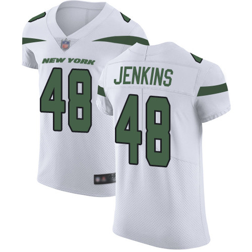 Jets #48 Jordan Jenkins White Men's Stitched Football Vapor Untouchable Elite Jersey Jets #48 Jordan Jenkins White Men's Stitched Football Vapor Untouchable Elite Jersey
