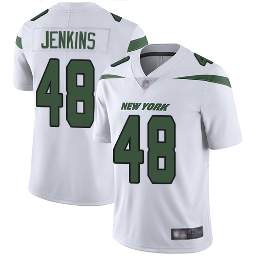 Jets #48 Jordan Jenkins White Men's Stitched Football Vapor Untouchable Limited Jersey Jets #48 Jordan Jenkins White Men's Stitched Football Vapor Untouchable Limited Jersey