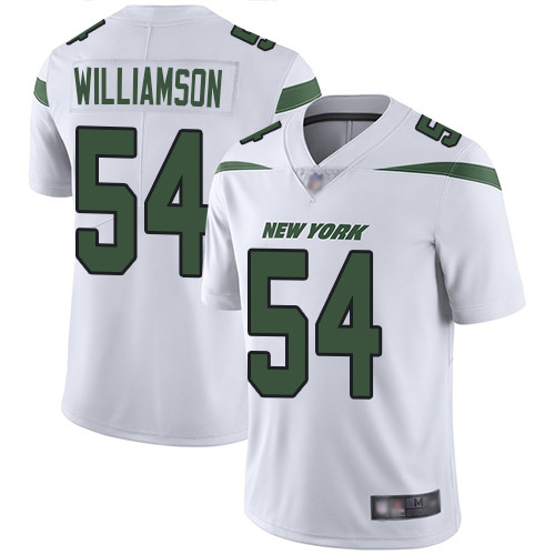 Jets #54 Avery Williamson White Men's Stitched Football Vapor Untouchable Limited Jersey Jets #54 Avery Williamson White Men's Stitched Football Vapor Untouchable Limited Jersey