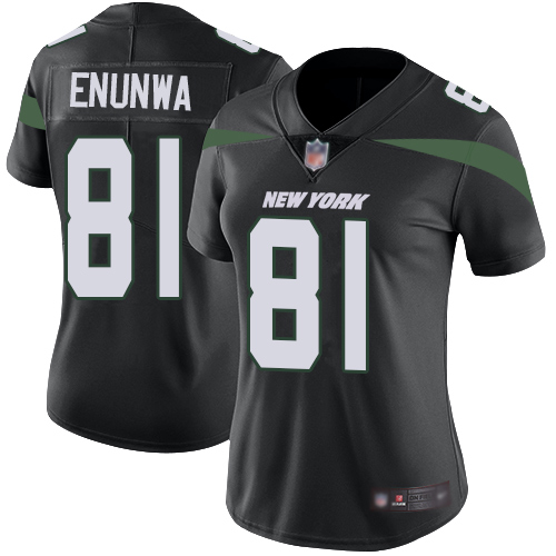 Jets #81 Quincy Enunwa Black Alternate Women's Stitched Football Vapor Untouchable Limited Jersey Jets #81 Quincy Enunwa Black Alternate Women's Stitched Football Vapor Untouchable Limited Jersey