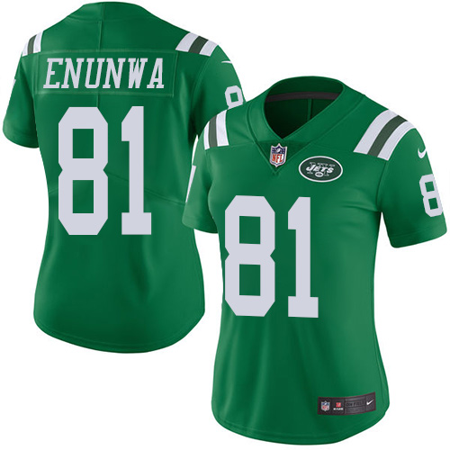 Jets #81 Quincy Enunwa Green Women's Stitched Football Limited Rush Jersey Jets #81 Quincy Enunwa Green Women's Stitched Football Limited Rush Jersey