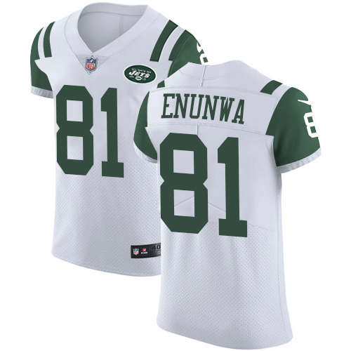 Jets #81 Quincy Enunwa White Men's Stitched Football Vapor Untouchable Elite Jersey Jets #81 Quincy Enunwa White Men's Stitched Football Vapor Untouchable Elite Jersey